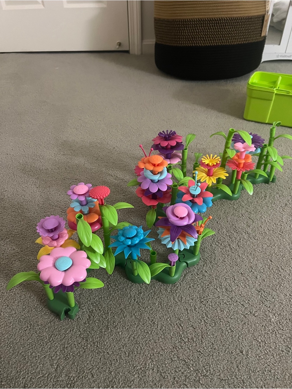 Flower gardening building toys